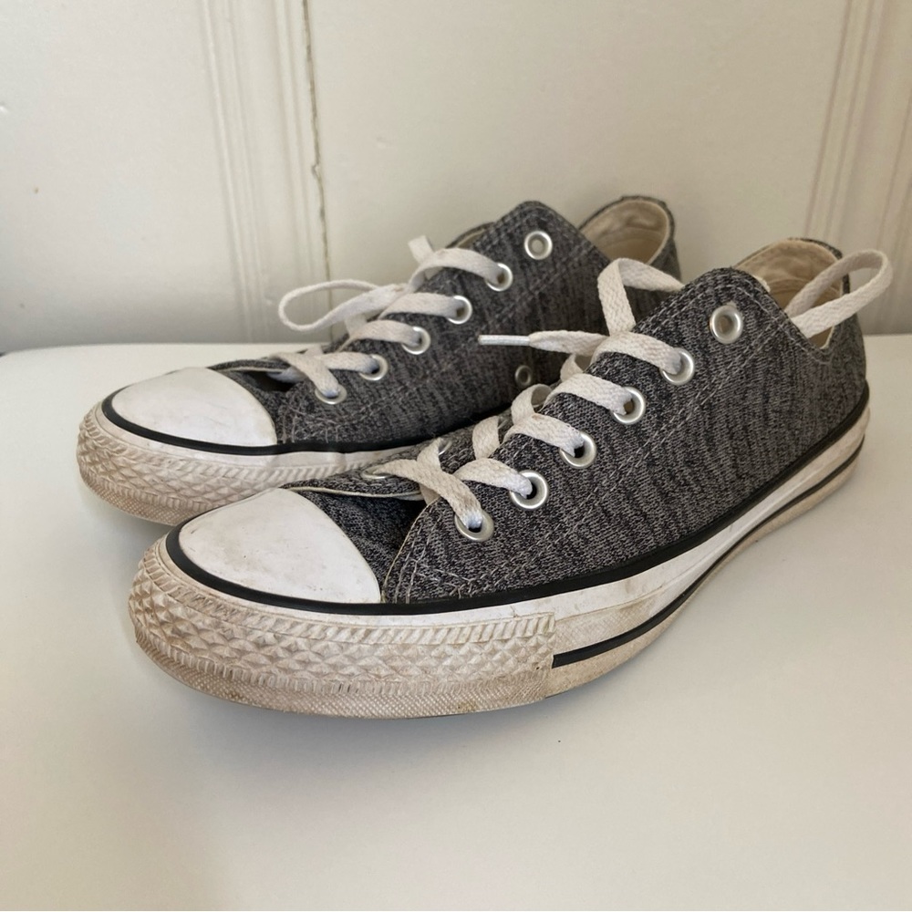 Converse Chuck Taylor All Star Ox Low Heathered Gray Sneaker Women's 9, Men's 7
